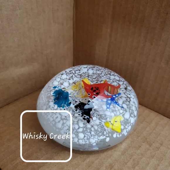 🐟 🐠 📃 🏋‍♂️ Stingray & Starfish Paperweight - Picture 2 of 7